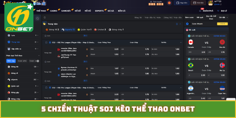 5 chiến thuật soi kèo thể thao Onbet